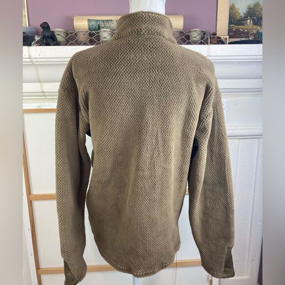 Vintage Polartec textured 1/4 zip jacket w/ quilted sides and cuffs oversized - Picture 2 of 9